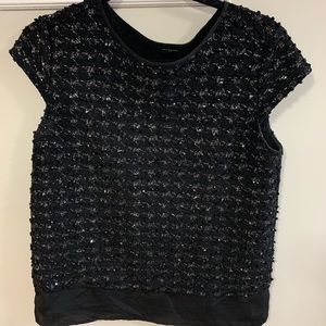 Black Sparkly Blouse Shirt